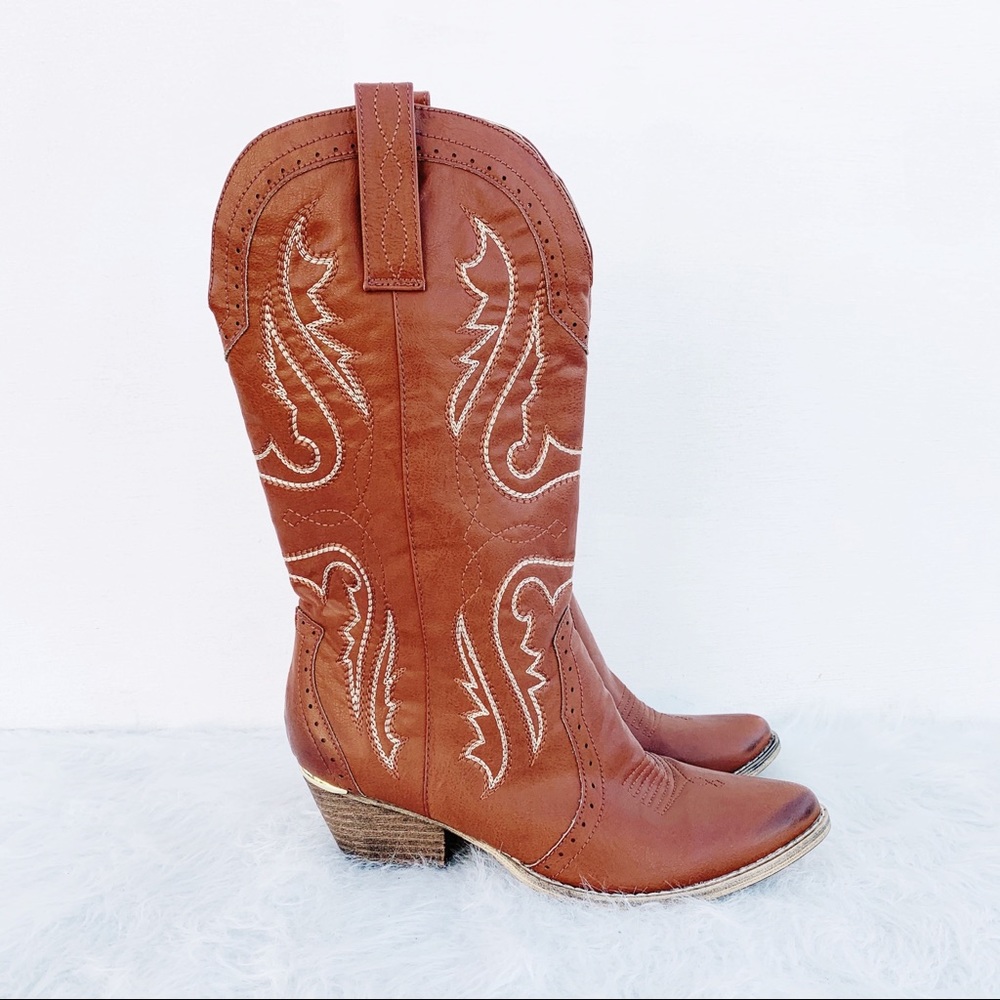 NWOT VERY VOLATILE Raspy Western Cowboy Boots 10 - Picture 4 of 14